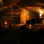 ビニールハウス夜